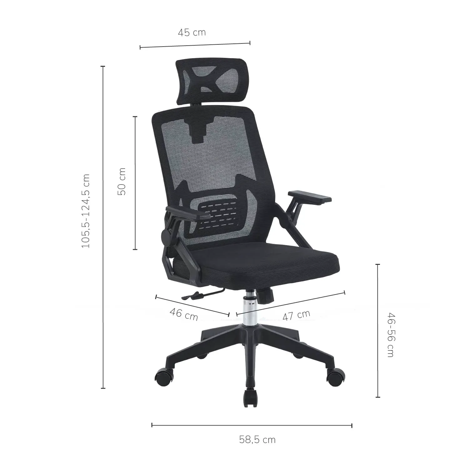 Dimensiones de la silla Elegance
